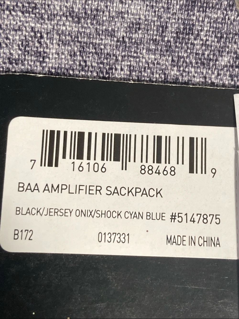 Adidas  Black grey Boston Marathon BAA Amplifier sackpack